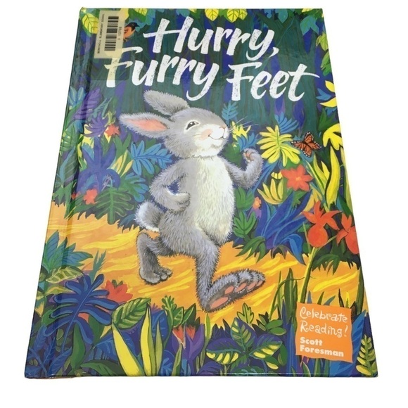 Vintage 90s Childrens Book Hurry Furry Feet Celebrate Reading Classroom Dr Seuss - Picture 12 of 12